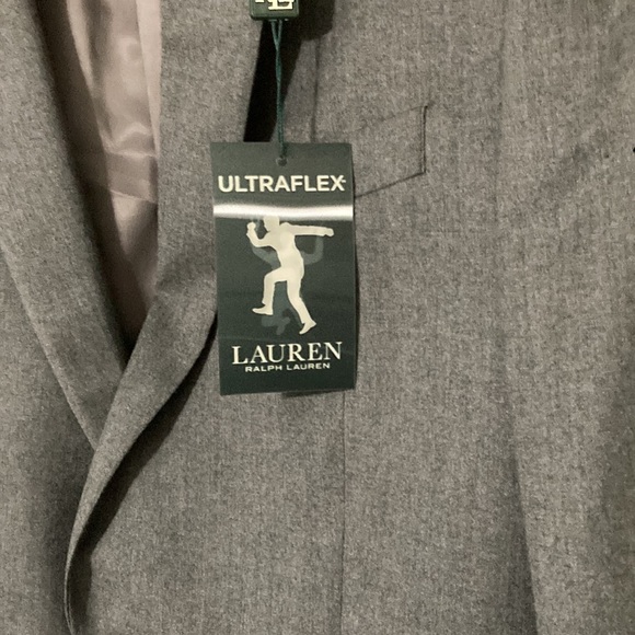 2 piece garment Ralph Lauren  light grey 100% wool ….. 42long 36w - Picture 5 of 8